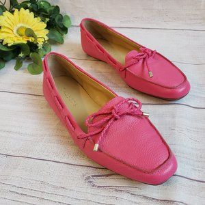 Talbots | Hot Pink Bow Loafers